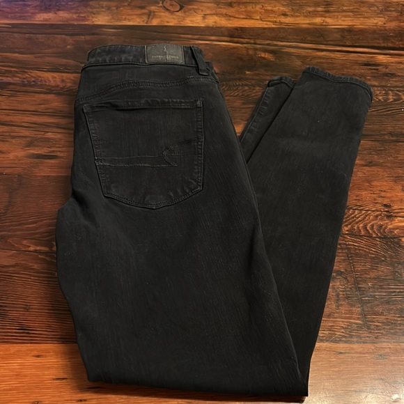 American Eagle Women's Black Jegging Super Stretch X size 6 - Picture 7 of 8